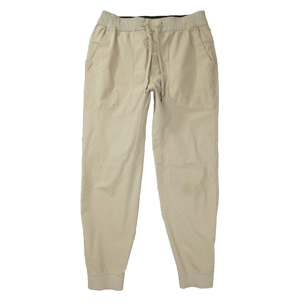 Lululemon ABC Jogger Pants Mens Large Tan Khaki Warpstreme LM5574S Tapered Pant